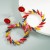 earring occidental style fashion Metal bright Round branches and leaves exaggerating ear stud earringsins Earrin