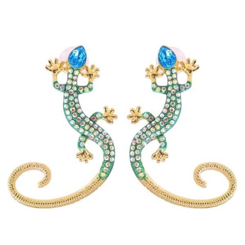 occidental style trend personality earrings woman diamond animal fashion ear stud