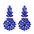 exaggerating Earring occidental style fashion personality brief geometry ear stud fully-jewelled diamond earrings 