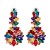 exaggerating Earring occidental style fashion personality brief geometry ear stud fully-jewelled diamond earrings 