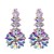 exaggerating Earring occidental style fashion personality brief geometry ear stud fully-jewelled diamond earrings 