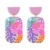 occidental style retro Graffiti earrings  plates exaggerating geometry ear stud creative rose Earring