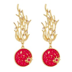 ins wind Korean style diamond ear stud Korea geometry earrings lady occidental..