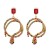 occidental style ear stud personality embed fully-jewelled long snake ear stud trend lady ear stud