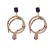 occidental style ear stud personality embed fully-jewelled long snake ear stud trend lady ear stud