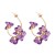 super stone flowers geometry earrings ear stud woman retro petal Earring Korea