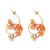 super stone flowers geometry earrings ear stud woman retro petal Earring Korea