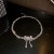 occidental style fashion exaggerating personality diamond bow necklace earrings bracelet set personali