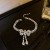 occidental style fashion exaggerating personality diamond bow necklace earrings bracelet set personali