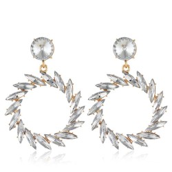 occidental style fashion  Metal bright Round branches and leaves accessories e..
