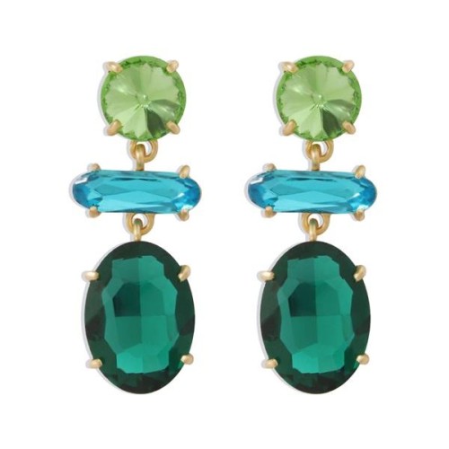 occidental style diamond earring  temperament Ladies Ladies wind ear stud exaggerating color more surface earrin