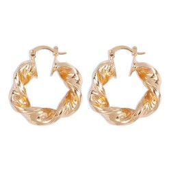 occidental style Irregular buckle woman  geometry creative twisted retro Earri..