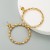 occidental style wind fashion exaggerating hollow circle embed color Rhinestone earrings earring Korean style su