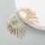 personality half sun flower Alloy diamond Rhinestone fully-jewelled earrings woman occidental style temperament 