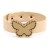  Korean studentPU leather  Alloy butterfly Acrylic all-Purpose bracelet buckle