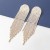 super claw chain series geometry Alloy diamond Rhinestone long style tassel earrings woman occidental style exagg