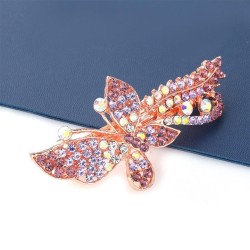  summer occidental style wind Alloy diamond Acrylic butterfly hair clip woman