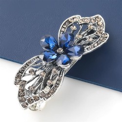 ins wind summer occidental style Alloy diamond Acrylic flowers hair clip woman..