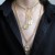occidental style  retro temperament pendant woman ins wind multilayer tassel necklace