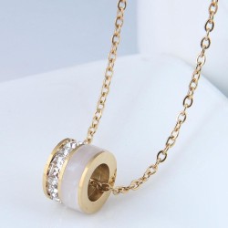 fine Korean style fashion embed Zirconium samll titanium steel personality wom..