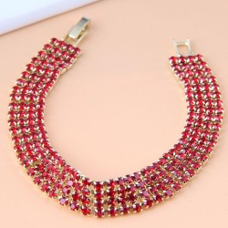 Korean style fashion Metal flash diamond personality woman bracelet