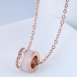 fine Korean style fashion embed Zirconium samll titanium steel personality wom..