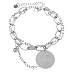 Korea fashion concise stainless steel concise personality temperament bracelet