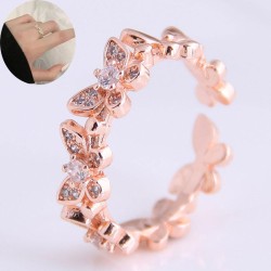 fine Korean style fashion sweetOL concise mosaic zircon personality woman open..
