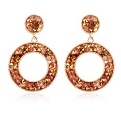  retro diamond Round earring   occidental style personality fashion women earr..