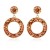  retro diamond Round earring   occidental style personality fashion women earrings Earring F