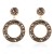  retro diamond Round earring   occidental style personality fashion women earrings Earring F