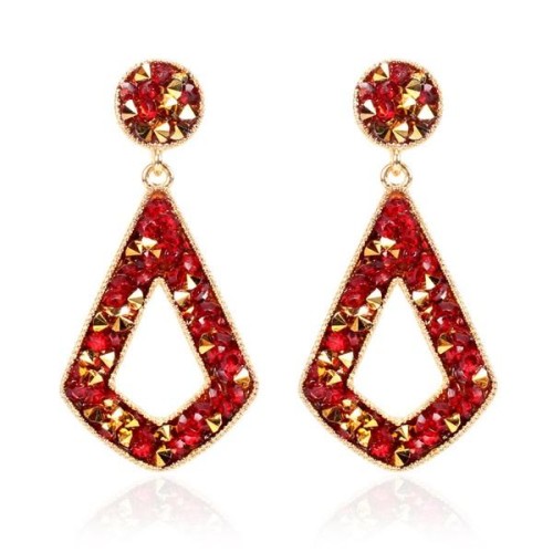 occidental style Alloy geometry earrings earring  fashion personality diamond earring woman F