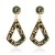 occidental style Alloy geometry earrings earring  fashion personality diamond earring woman F