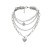 occidental style necklace retro temperament personality chain Pearl chain natural brief Double layer lo