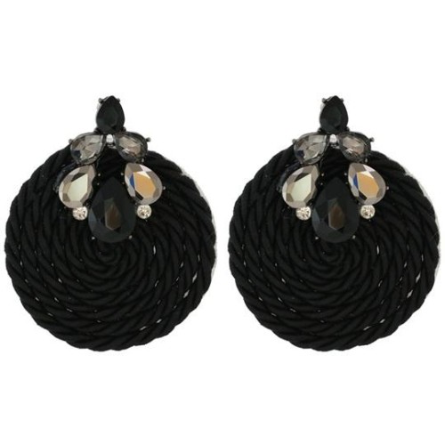  occidental style fashion personality Earring Round ear stud diamond weave earringsearrings