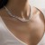 occidental style  head geometry  brief personality Metal buckle head chain necklace