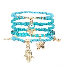  personality occidental style wind butterfly bracelet  Bohemian style beads wo..