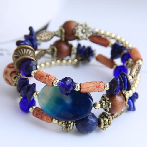 occidental style fashion  trend  customs multilayer concise collocation personality temperament bangle