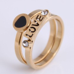 Korea fashion concise stainless steel conciseLOVE love temperament personality..