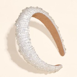 occidental style crystal beads Headband big samll color beads Headband palace ..