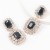 super claw chain series Alloy diamond Rhinestone glass diamond geometry earrings woman occidental style exaggerat