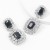 super claw chain series Alloy diamond Rhinestone glass diamond geometry earrings woman occidental style exaggerat