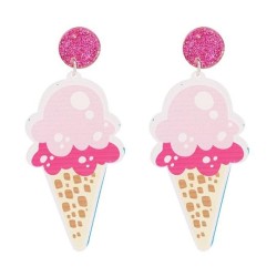 Acrylic Acetate sheet color woman pendant ear stud