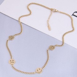  fine Korean style fashion fine titanium steel brief personality woman necklac..