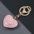 Korean style fashion Alloy diamond heart-shaped key buckle key circle buckle bag bag pendant occidental style