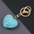 Korean style fashion Alloy diamond heart-shaped key buckle key circle buckle bag bag pendant occidental style