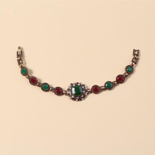 occidental style fashion retro ethnic style personality resin diamond women bracelet bangle creative exag