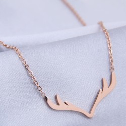 fine Korean style fashion sweetOL concise deer titanium steel personality woma..