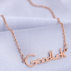 fine Korean style fashion sweetOL concise Word titanium steel personality woma..