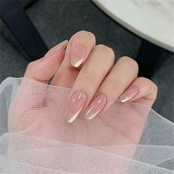  nail  Stcker ear Armor medum long style French ear Armor end product removabl..